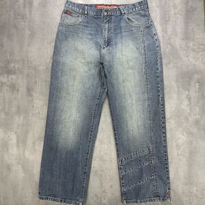 Y2K Ecko Unltd Blockbuster Jeans 36x30 Baggy Loose Fit Denim Foundry 1972